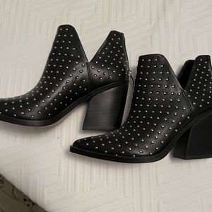 Steve Madden black studded bootie.
